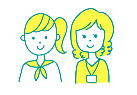 先生と生徒のイラスト